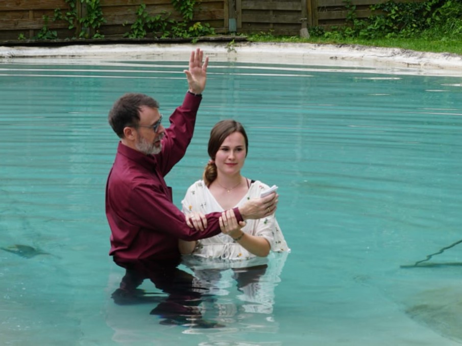 Saskia Förster ließ sich taufen
